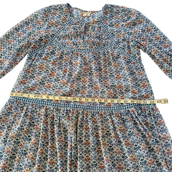 HOLDING HORSES ANTHROPOLOGIE BETONY FLORAL SWING DRESS SIZE 8 - Picture 13 of 15